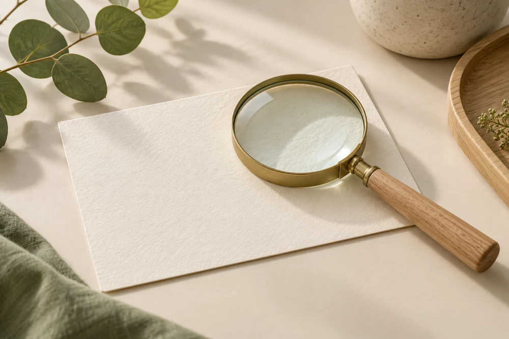 Still life accompanying reviewing your plan